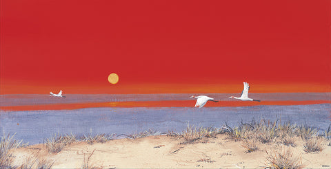 "Brolga Sunset" - Windram Art 