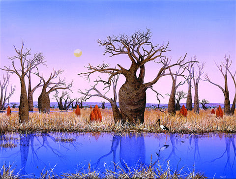 "Kimberley Billabong" Print on Canvas - Windram Art 